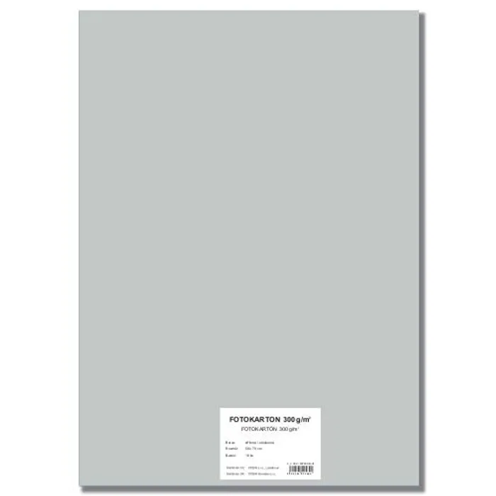 Hlavný obrázok produktu Barevný karton EXTRA 300g 50x70cm stříbrný [10 listů]