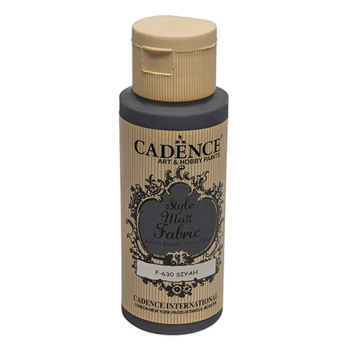 Hlavný obrázok produktu Barvy na textil Cadence Style Matt černá, 59 ml