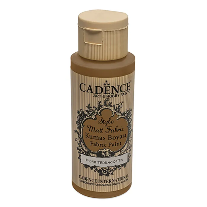 Hlavný obrázok produktu Barvy na textil Cadence Style Matt cihlová, 59 ml