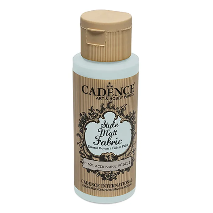 Hlavný obrázok produktu Barvy na textil Cadence Style Matt sv. zelená, 59 ml