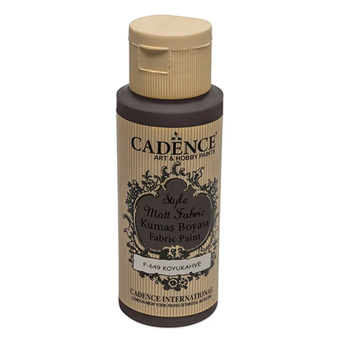 Hlavný obrázok produktu Barvy na textil Cadence Style Matt tm. hnědá, 59 ml