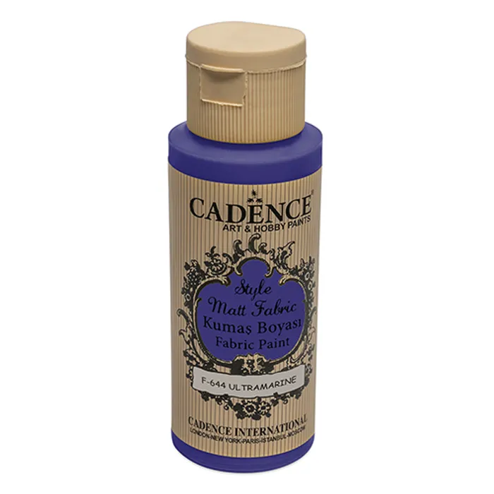Hlavný obrázok produktu Barvy na textil Cadence Style Matt tm. modrá, 59 ml