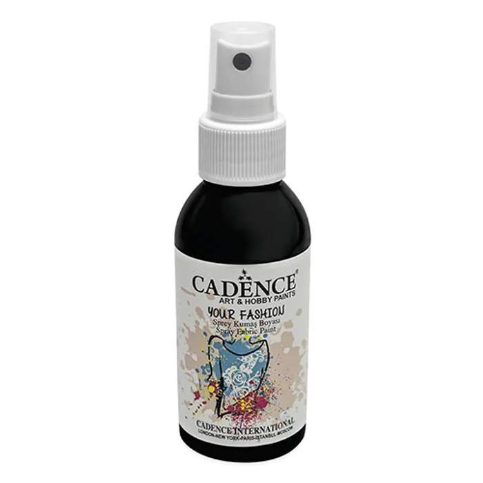 Hlavný obrázok produktu Barvy na textil Cadence Your Fashion, černá, 100 ml
