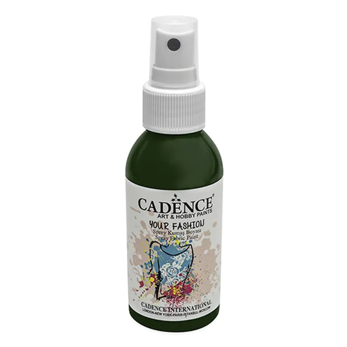 Hlavný obrázok produktu Barvy na textil Cadence Your Fashion, tmavě zelená, 100 ml