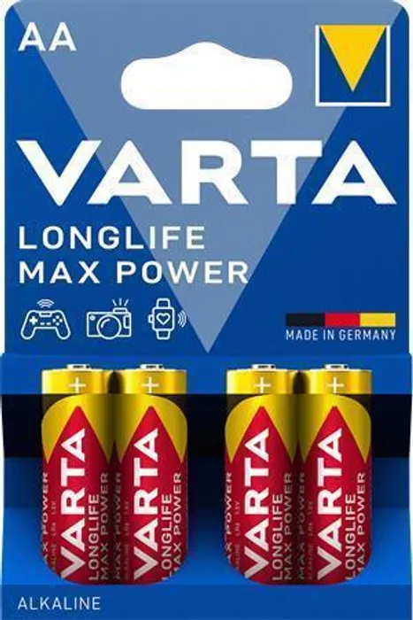 Hlavný obrázok produktu Baterie, AA (tužková), 4 ks, VARTA "MaxTech"