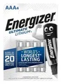 Batéria, AAA (mikrotužková), 4 ks v balení, lítiová, ENERGIZER Ultimate Lítium