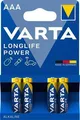 Batéria, AAA (mikrotužková), 4 ks v balení, VARTA High Energy