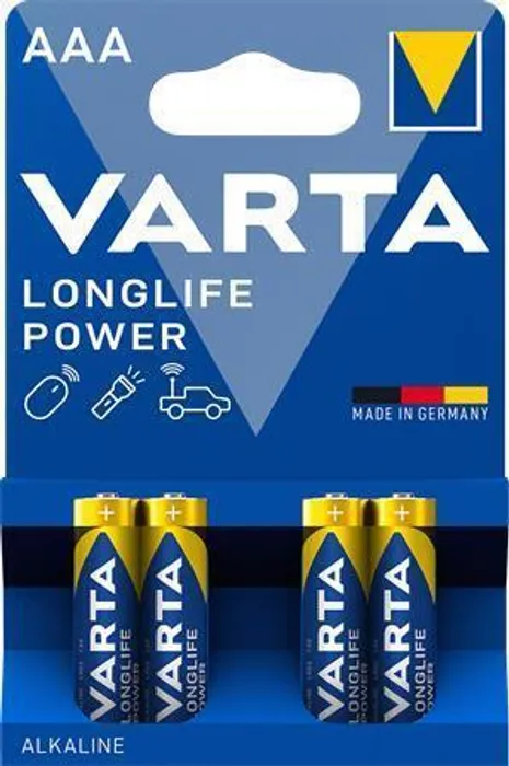 Hlavný obrázok produktu Baterie, AAA (mikrotužková), 4 ks v balení, VARTA "High Energy"