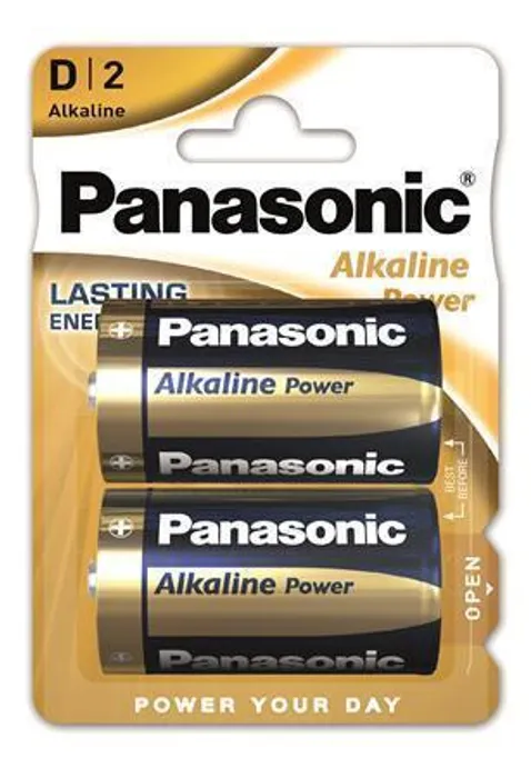 Hlavný obrázok produktu Baterie "Alkaline power", D 2 ks, PANASONIC
