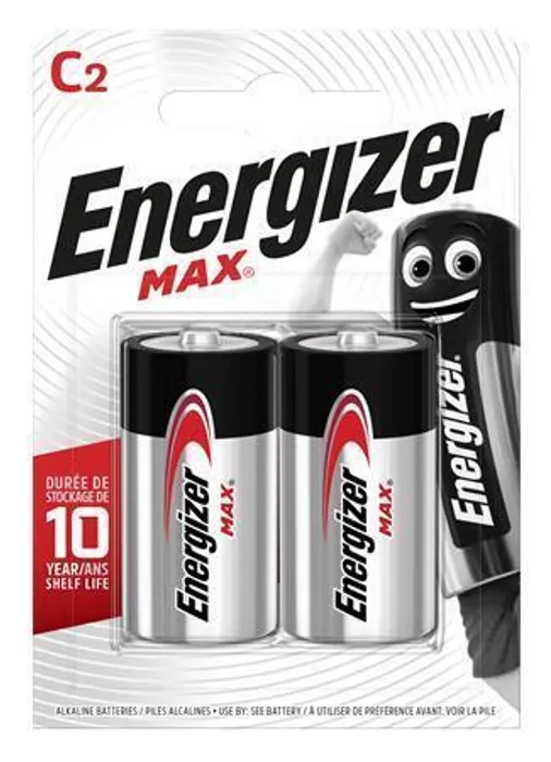 Hlavný obrázok produktu Baterie, C (malý monočlánek), 2 ks, ENERGIZER "Max"