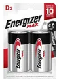 Batéria, D (veľký monočlánok), 2 ks, ENERGIZER Max
