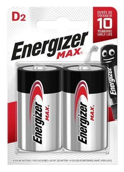 Hlavný obrázok produktu Baterie, D (velký monočlánek), 2 ks, ENERGIZER "Max"