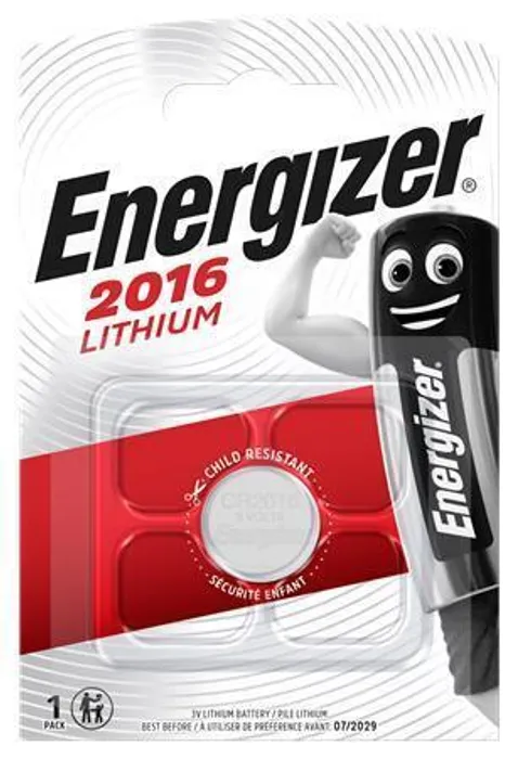 Hlavný obrázok produktu Baterie knoflíková, CR2016, 1 ks v balení, ENERGIZER