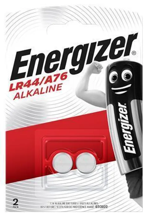 Hlavný obrázok produktu Baterie knoflíková, LR44/A76, 2 ks v balení, ENERGIZER