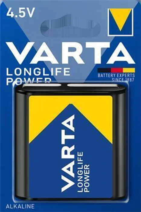 Hlavný obrázok produktu Baterie plochá 3LR12, 4,5 V, 1 ks v balení, VARTA "High Energy"