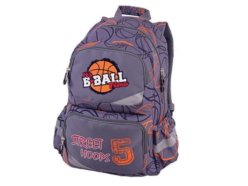 Hlavný obrázok produktu Batoh "B Ball", šedý-oranžový, anatomický, PULSE