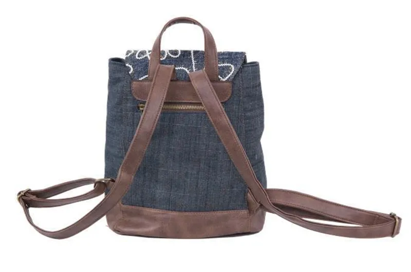 Hlavný obrázok produktu Batoh "Mini Jeans Glossy", modrá-hnědá, PULSE