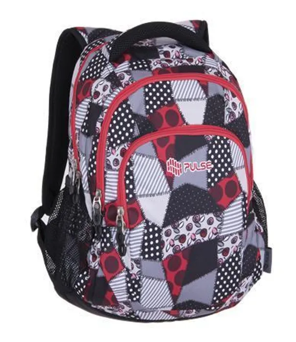 Hlavný obrázok produktu Batoh "Teens Red Patch", červená-šedá, PULSE