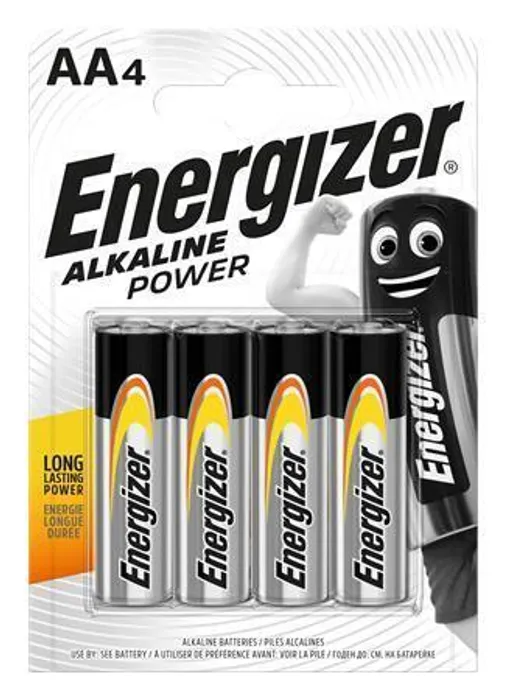Hlavný obrázok produktu Batterie, AA (tužková), 4 ks, ENERGIZER "Alkaline Power"