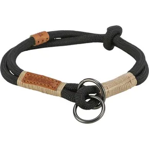 BE NORDIC polosťahovací obojok, čierna/piesková M: 45 cm/ o 8 mm
