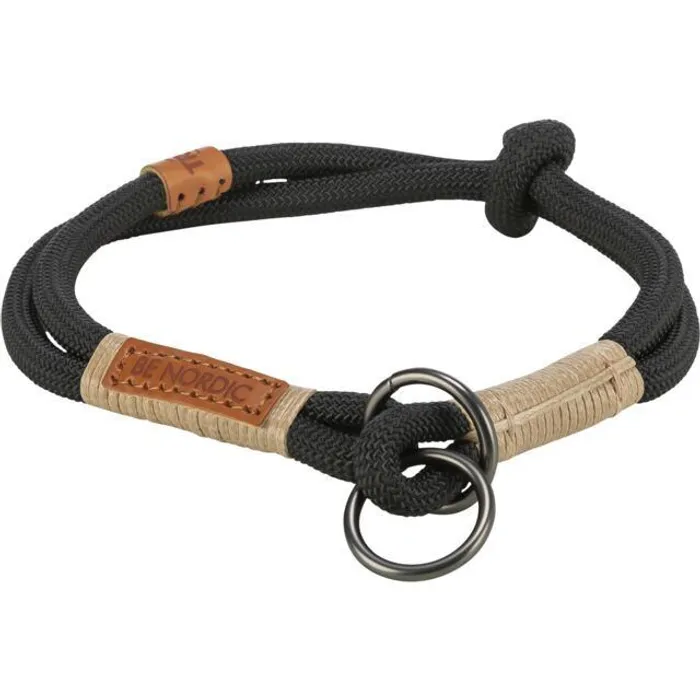 Hlavný obrázok produktu BE NORDIC polostahovací obojek, černá/písková S-M: 40 cm/ o 8 mm