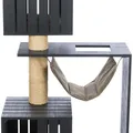 Ďalší obrázok produktu BE NORDIC škrabadlo FREIA, 123 cm, 2 x kukaň, hammock, antracit/piesok
