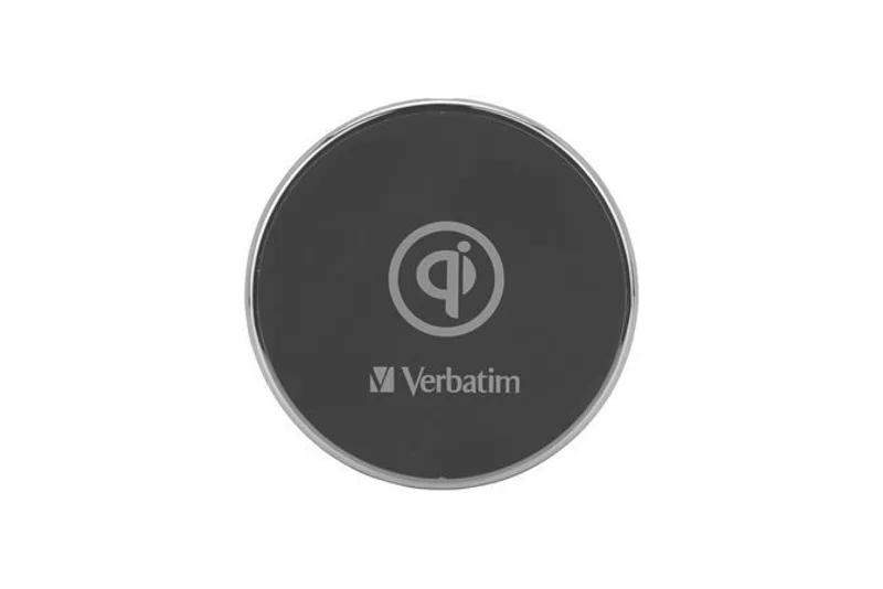 Hlavný obrázok produktu Bezdrátová nabíječka, černá, 10W, kovový okraj, VERBATIM