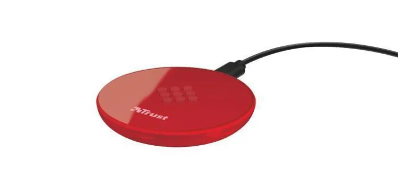 Hlavný obrázok produktu Bezdrátová nabíječka "Primo", červená, Qi standard, 5 W, TRUST