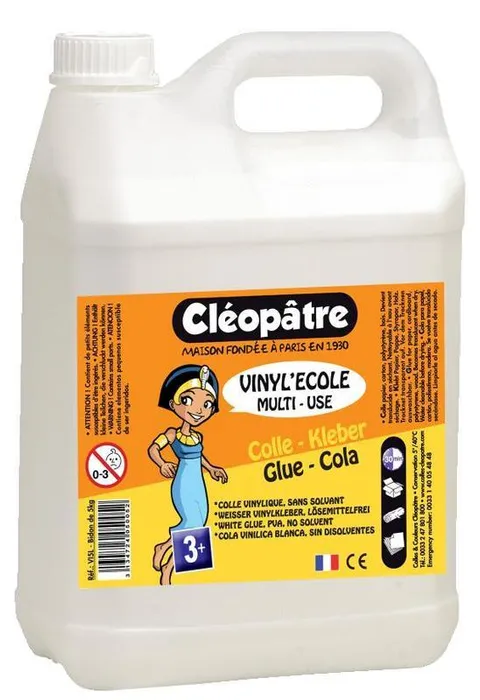Hlavný obrázok produktu Bílé PVA lepidlo VINYL'ECOLE 5 kg, CLEOPATRE