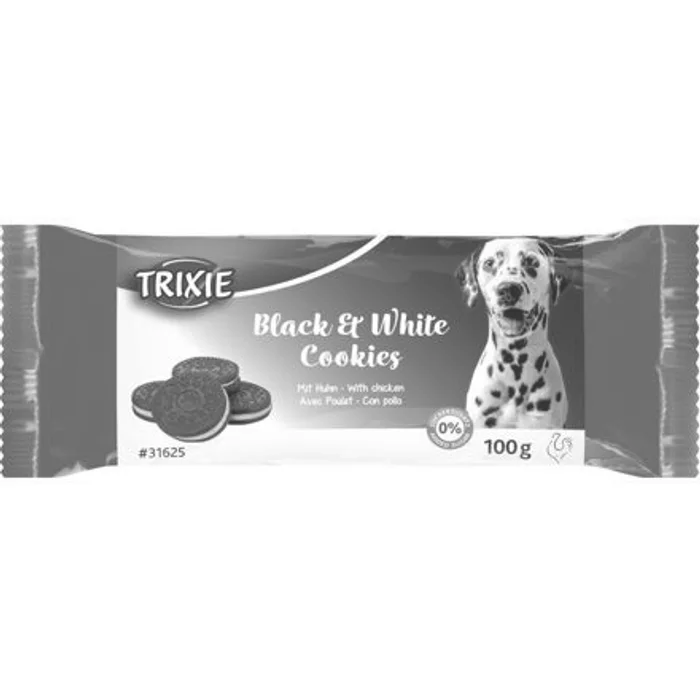 Hlavný obrázok produktu Black & White Cookies, sušenky s kuřecím, 4ks/100g