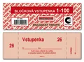 Ďalší obrázok produktu Bločková vstupenka 1-100 ET300