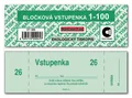 Ďalší obrázok produktu Bločková vstupenka 1-100 ET300