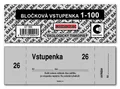 Ďalší obrázok produktu Bločková vstupenka 1-100 ET300