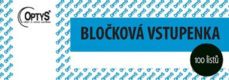 Hlavný obrázok produktu Bločková vstupenka, 100 listů 1267