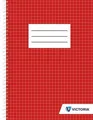 Blok na písanie, štvorčekový, drôtená krúžková väzba, A5, 70 listov, VICTORIA