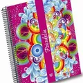 Ďalší obrázok produktu Písací blok "Psicodelia", rôzne farby, linkovaný, drôtená väzba, A5, 120 listov