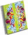 Písací blok "Psicodelia", rôzne farby, linkovaný, drôtená väzba, A5, 120 listov