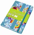 Písací blok "Psicodelia", rôzne farby, linkovaný, tvrdé dosky, A6, 96 listov, UNIPAPEL