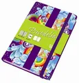 Písací blok "Psicodelia", rôzne farby, linkovaný, tvrdé dosky, A6, 96 listov, UNIPAPEL