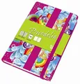 Písací blok "Psicodelia", rôzne farby, linkovaný, tvrdé dosky, A6, 96 listov, UNIPAPEL
