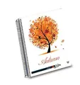 Písací blok "Tempo Seasons", motív ročných období, linkovaný, drôtená krúžková väzba, A6