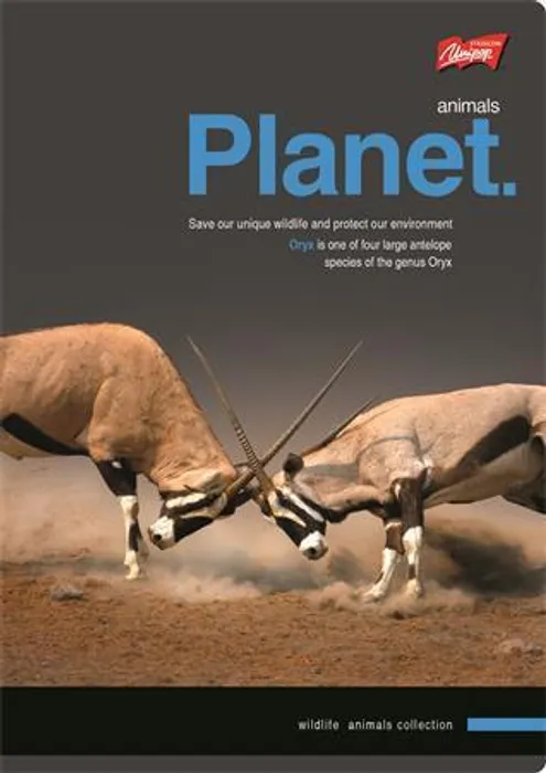 Hlavný obrázok produktu Blok se spirálou "Planet", čtverečkovaný, A5, 96 listů, UNIPAP