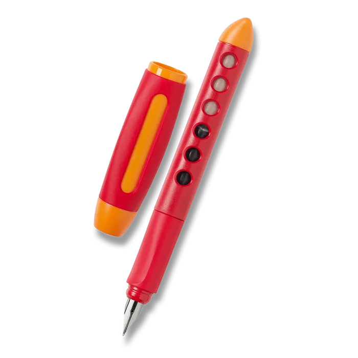 Hlavný obrázok produktu Bombičkové pero Faber- Castell Scribolino pro leváky, červená