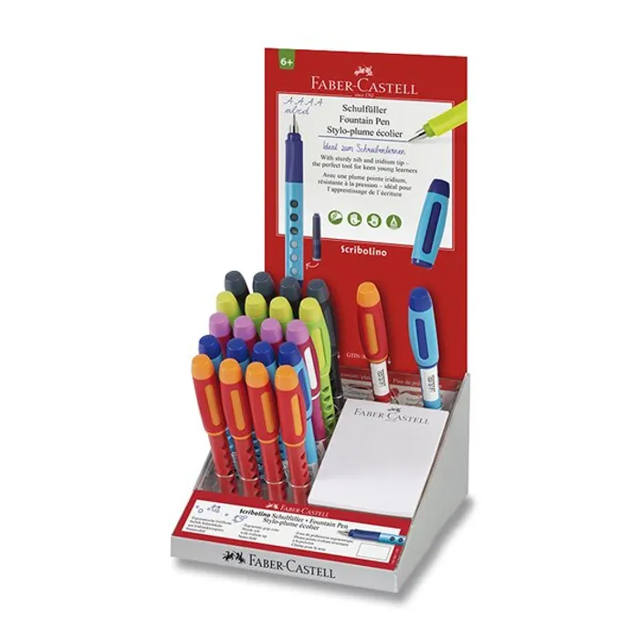 Hlavný obrázok produktu Bombičkové pero Faber- Castell Scribolino stojánek, 20 ks