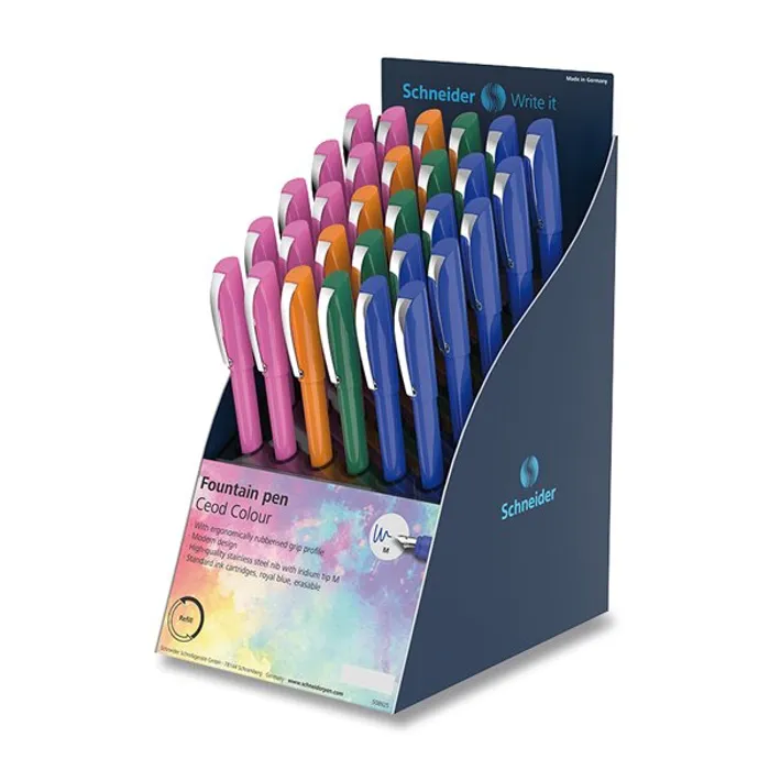 Hlavný obrázok produktu Bombičkové pero Schneider Ceod Colour stojánek, 30 ks