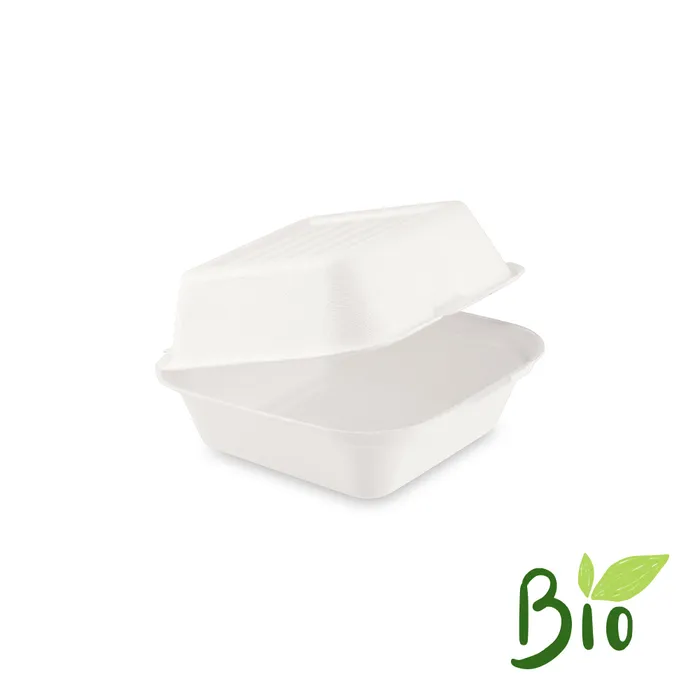 Hlavný obrázok produktu Box na hamburger BIO cukrová třtina 152 x 150 x 78 mm [50 ks]