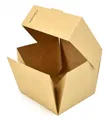 Box na hamburger, eko, kraft, 120 x 118 x 105 mm [25 ks]