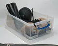Box, plastový, 50 l, priehľadný, SKUTOČNE UŽITOČNÝ