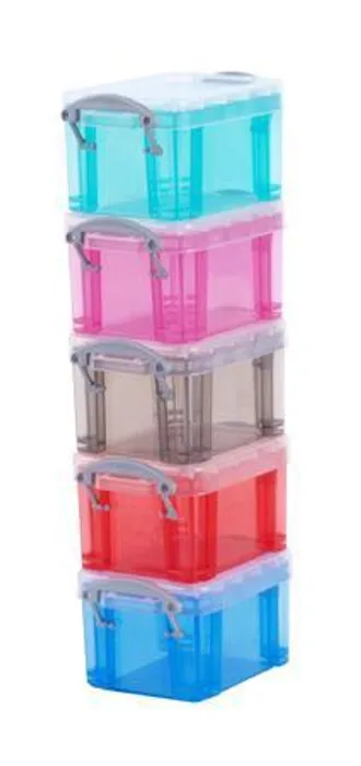 Hlavný obrázok produktu Box, plastový, s víkem, 0,14 l, průhledný, REALLY USEFUL, barevný