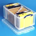 Ďalší obrázok produktu Box, plastový, s vekom, 64 l, priehľadný, SKUTOČNE UŽITOČNÝ